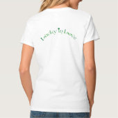 Emerald Green, Lucky Shamrock Bride T-shirt (Back)