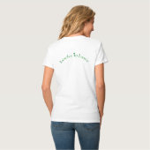 Emerald Green, Lucky Shamrock Bride T-shirt (Back Full)