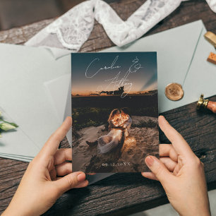 Emerald Green Magical Gold Wedding Invitation