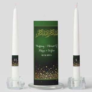 Emerald Green Mehndi Muslim Arabic Candles
