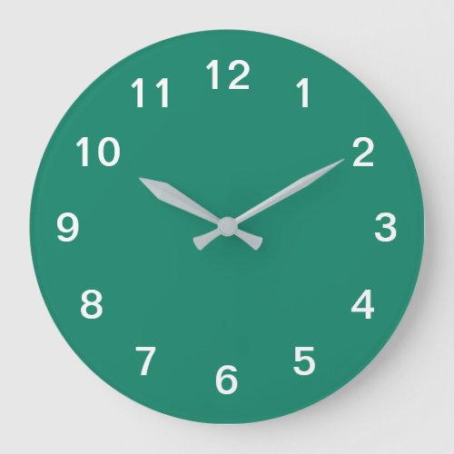Emerald Green Minimalist Acrylic Wall Clock