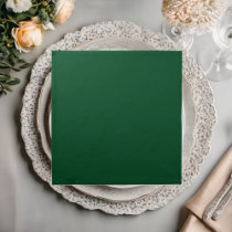 Emerald Green Minimalist Solid Color  Cloth Napkin