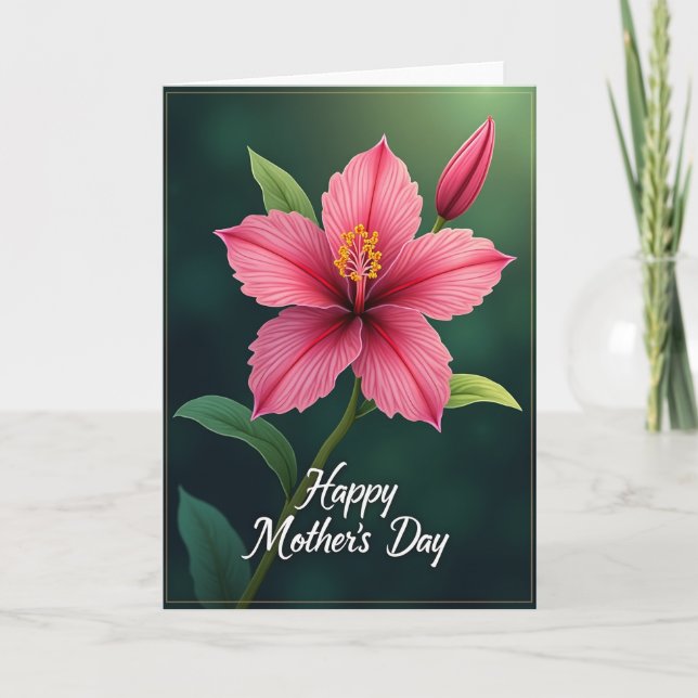 Emerald Green Mothers Day Card (Front)