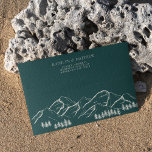 Emerald Green Mountain Pine Tree Outdoor Wedding Envelope<br><div class="desc">Emerald Green Mountain Pine Tree Minimalist Outdoor Wedding Invitation Envelope. Celebrate your special day with this elegant and beautiful wedding invitation design to beautify your special occasion. All the texts are pre-arranged for you to personalize easily and quickly with your own details.</div>