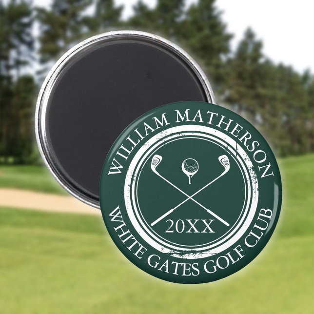 Emerald Green Name And Club Name Date Magnet (Emerald Green Name And Club Name Date Magnet)