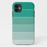 Emerald Green Ombr&#233; Stripes Iphone 11 Case at Zazzle
