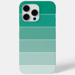 Emerald Green Ombr&#233; Stripes Iphone 15 Pro Max Case at Zazzle