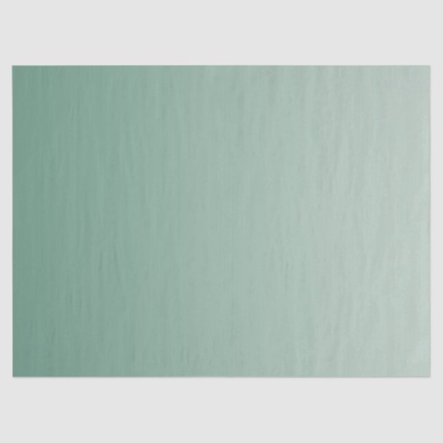 Emerald Green Ombre    Tissue Paper (Front)