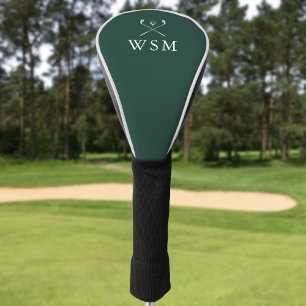 Emerald Green Personalized Monogram Golf Clubs Head Cover
