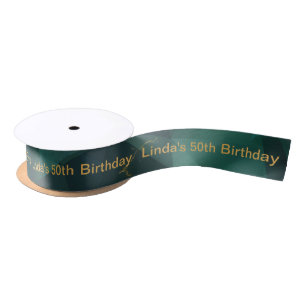 Emerald Green Personalized ribbon