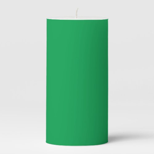 Emerald  green  pillar candle