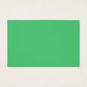 Emerald Green Plain Euro Size Profile Card (Back)