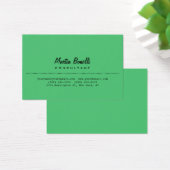 Emerald Green Plain Euro Size Profile Card (Desk)