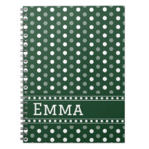 Emerald Green Polka Dot