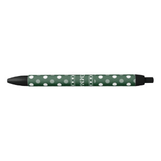 Emerald Green Polka Dot Pen