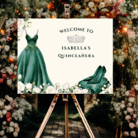 Emerald Green Princess Dress and Rosary Welcome