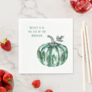 Emerald Green Pumpkin Napkins