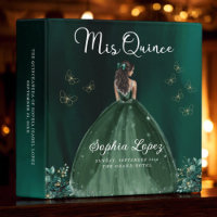 Emerald Green Quinceanera Photo Album and Planner