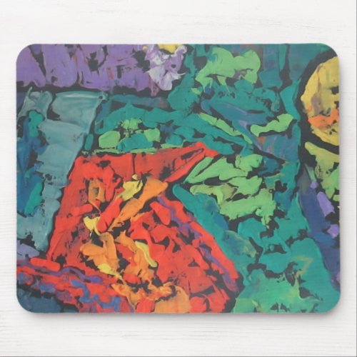 Emerald Green Rain Forest beautiful abstract Mouse Pad