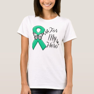 Emerald Green Ribbon For My Hero T-Shirt