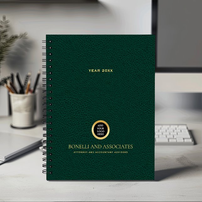 Emerald green Round Logo Name Professional Planner (Creator Uploaded)