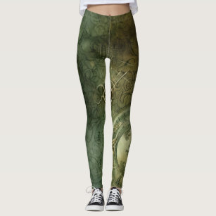 Rustic Olive Green Yoga Pants