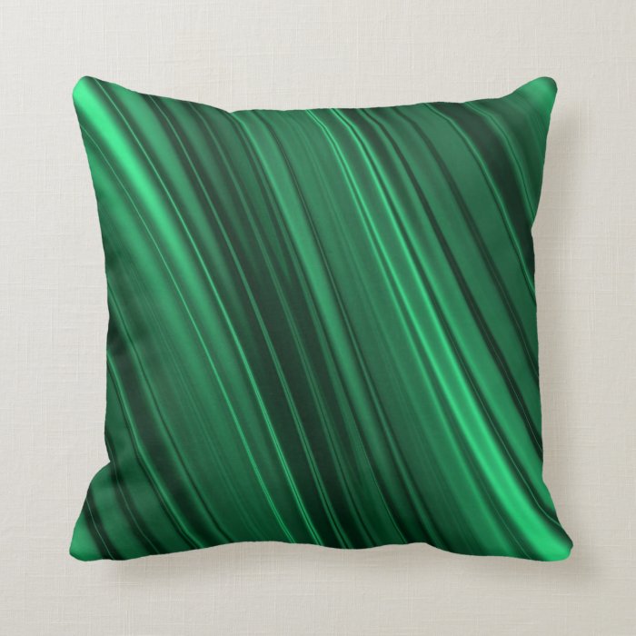 emerald green throw pillow