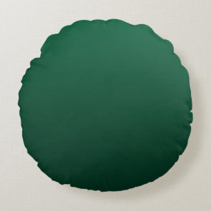 Emerald Green Shades Round Pillow