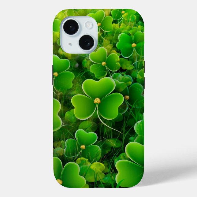 Emerald Green Shamrock cases (Back)