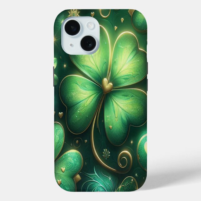 Emerald Green Shamrock cases (Back)