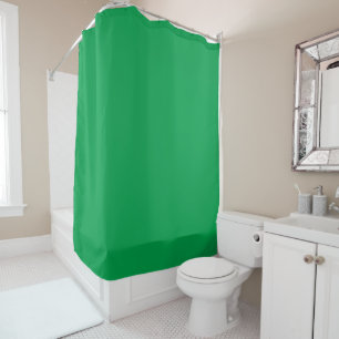 Emerald green shower curtain