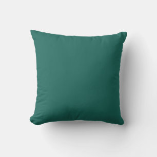 EMERALD – Green Solid Color Throw Pillow