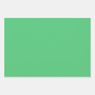 Emerald green solid color  wrapping paper sheets