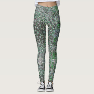 Emerald green sparkling glitter sequins leggings