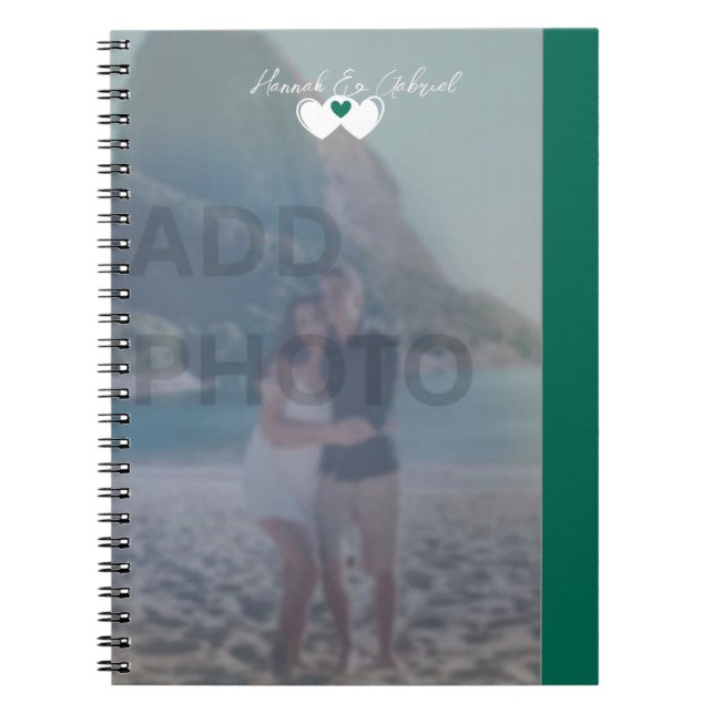 Emerald Green Spiral Photo Notebook (Front)