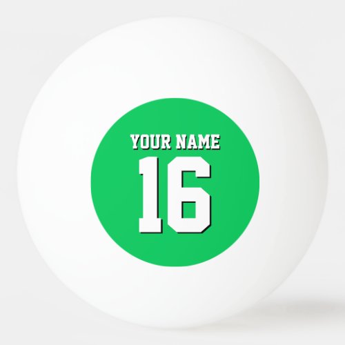 Emerald Green Sports Jersey Team Jersey Ping_Pong Ball