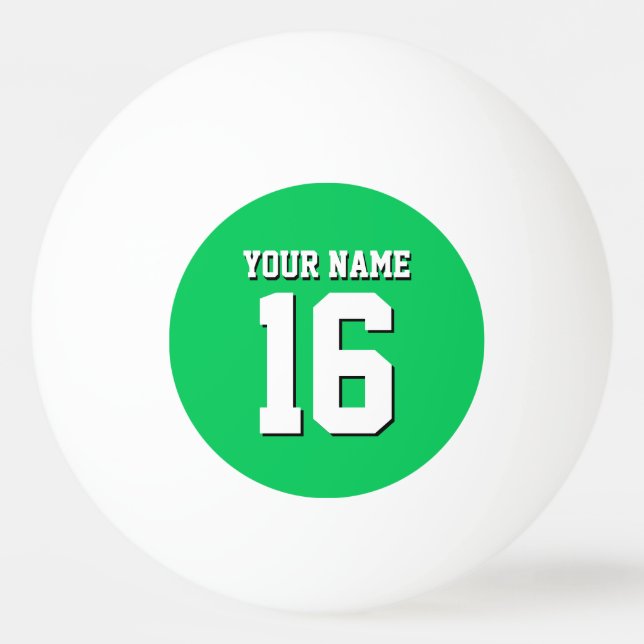 Emerald Green Sports Jersey Team Jersey Ping-Pong Ball (Front)