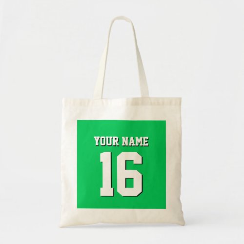 Emerald Green Sports Jersey Team Jersey Tote Bag