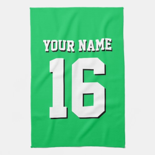 Emerald Green Sports Jersey Team Jersey Towel