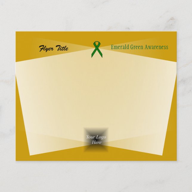 Emerald Green Standard Ribbon by Kenneth Yoncich Flyer (Front)