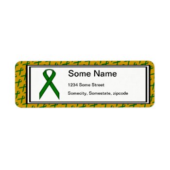 Emerald Green Standard Ribbon By Kenneth Yoncich Label by KennethYoncich at Zazzle