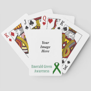Emerald Green Standard Ribbon by Kenneth Yoncich Poker Cards