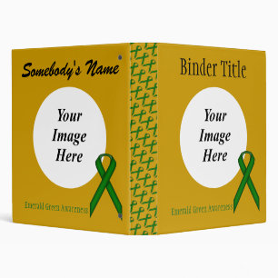 Emerald Green Standard Ribbon Tmplt by K Yoncich Binder