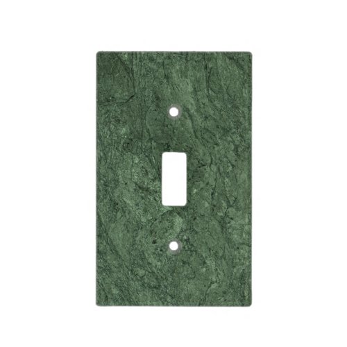 Emerald Green Stone Pattern Background Light Switch Cover