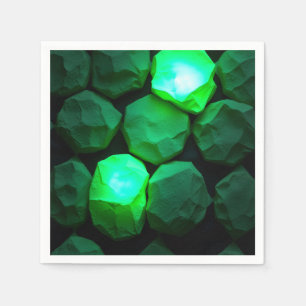 Emerald Green Stones Napkins