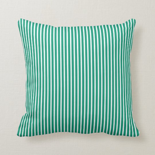 Emerald Green Striped Decorative Pillows Zazzle