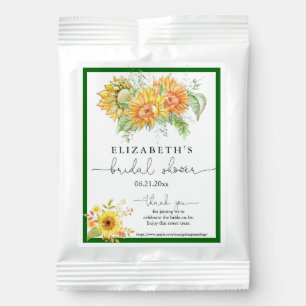 Emerald Green Sunflowers Bridal Shower  Margarita  Hot Chocolate Drink Mix