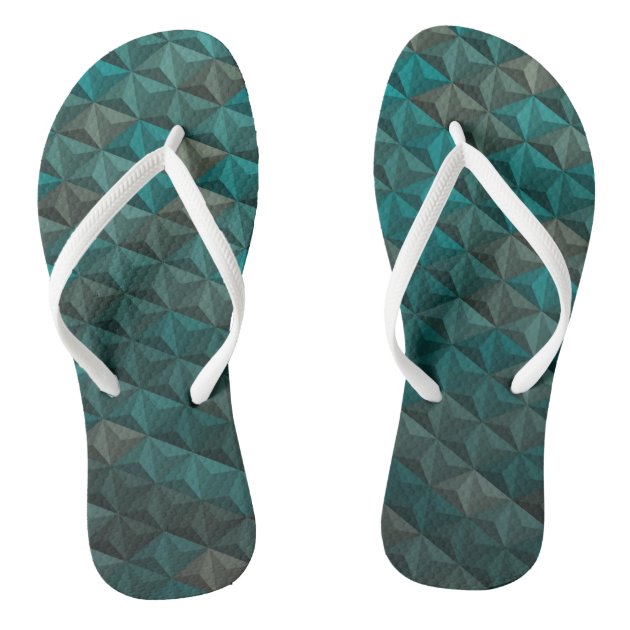 emerald green flip flops