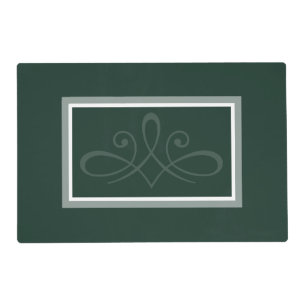 Emerald green trinket tray placemat