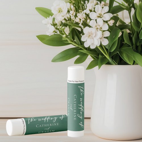 Emerald Green Typography Custom Forest Wedding